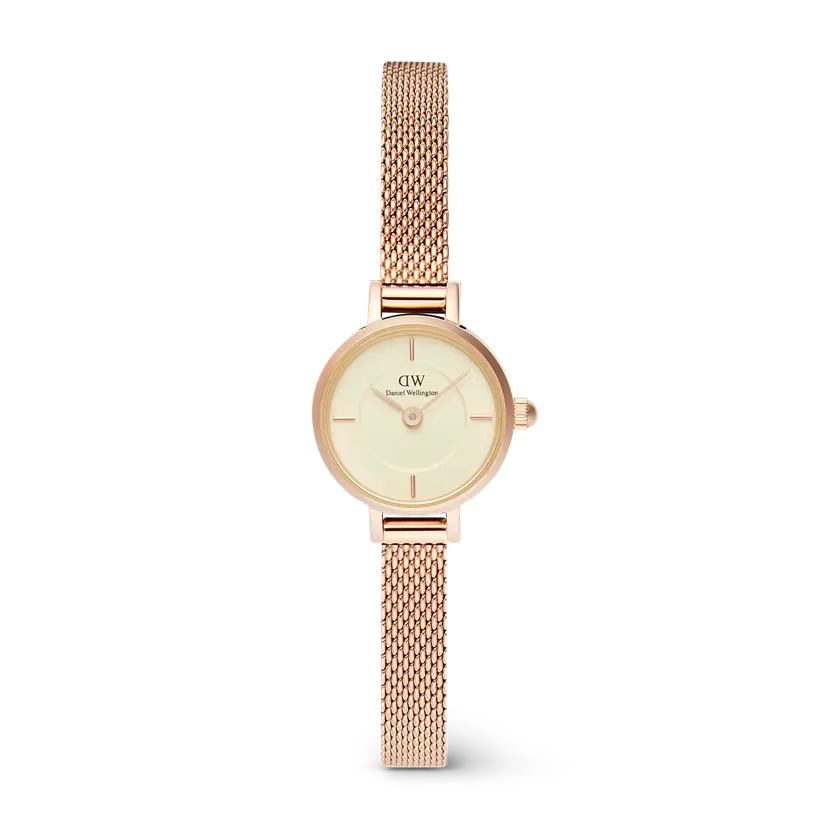 Daniel Wellington Rose Gold 19mm Watch Petite Mini Champagne Melrose | DW