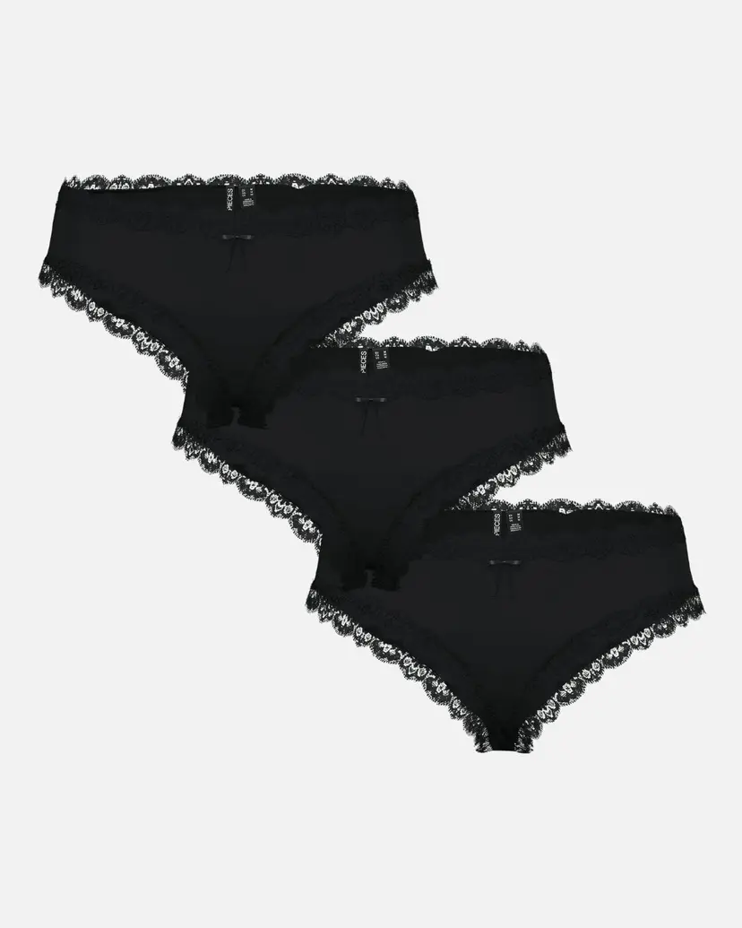Pieces Truser Nola Low Cut Hipster 3pk