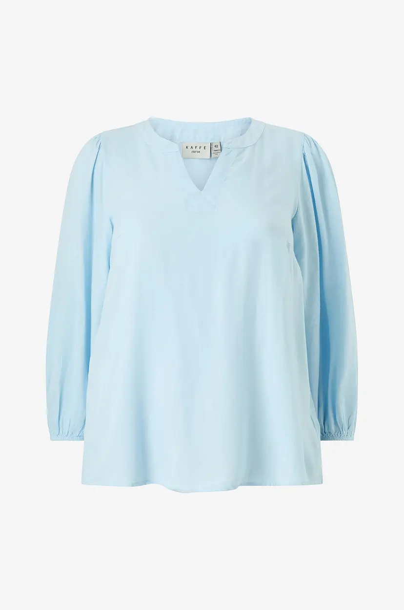 KAFFE Curve Bluse kcMille - Blå