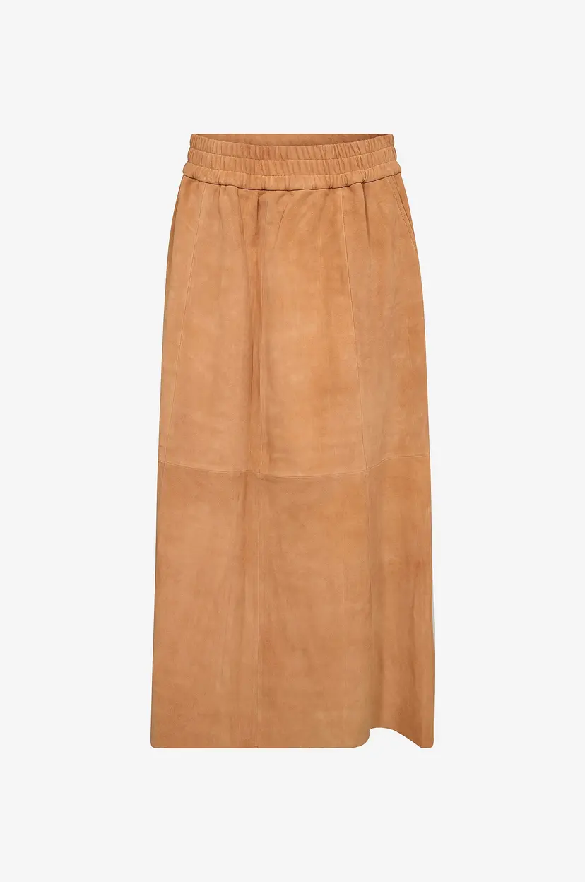 Mos Mosh Semsket skjørt mmDeena Suede Skirt - Brun