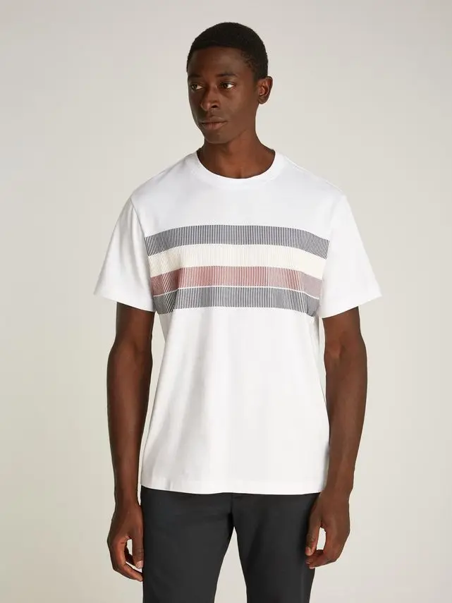Tommy Hilfiger SHADOW GLOBAL STRIPE TEE