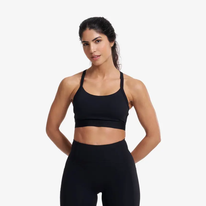 RevolutionRace Aero Medium Sports Bra Dame Black