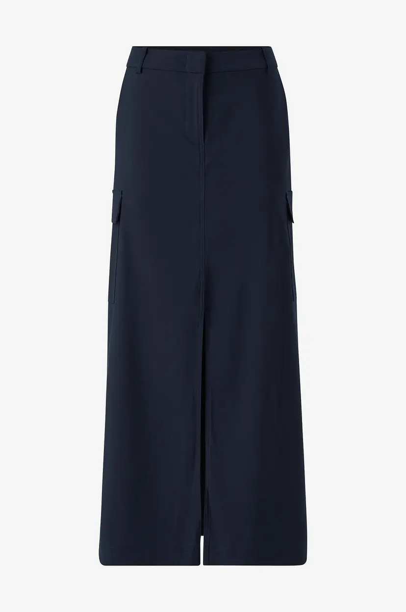 Rouge Vila Maxi skjørt viSarina RW Midi Skirt - Blå