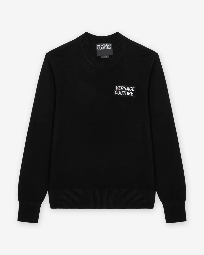 Versace Jeans Couture Versace Jeans Couture Patch VJC Black Sweatshirt