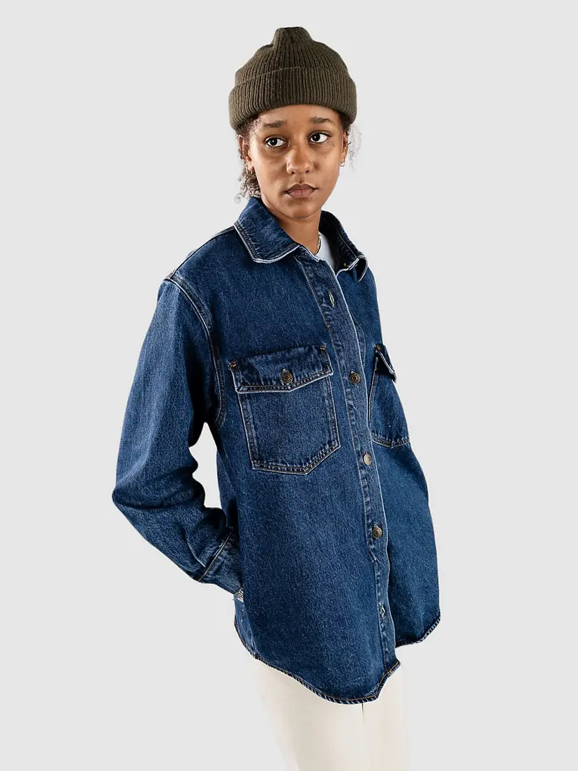 Rhythm Rhythm Oversized Denimjakke blå