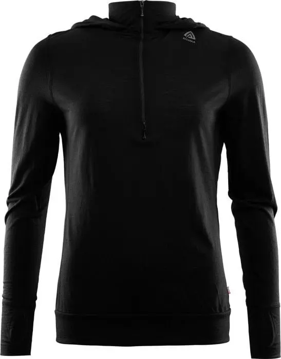 Aclima Aclima LightWool Hoodie Woman Jet Black