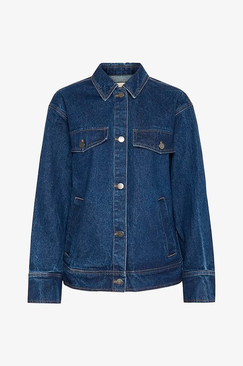 Saint Tropez Denim jakke IlbaSZ Denim Jacket - Blå