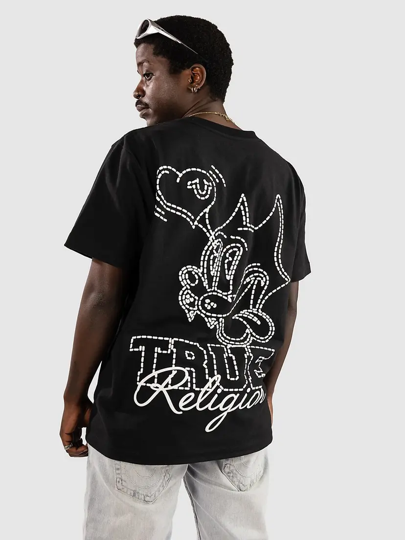 True Religion True Religion Puf Cat T-skjorte svart