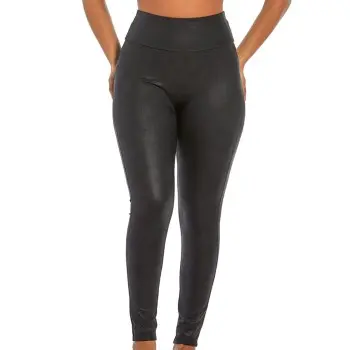 Magic Magic Leather Look Legging Svart Large Dame