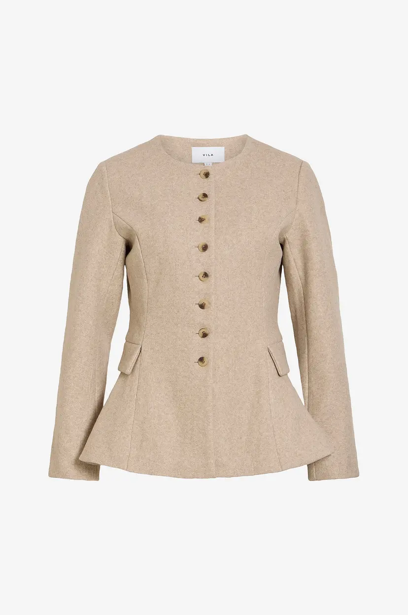 Vila Jakke Vizikka L/s Waist - Brun
