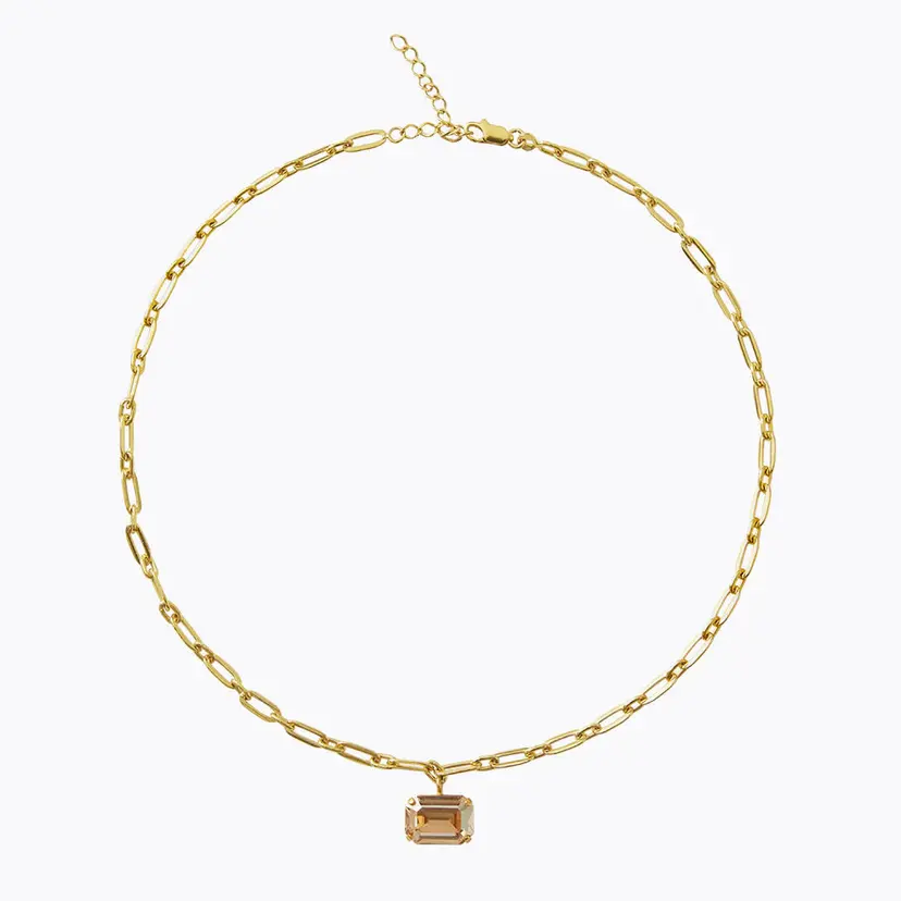 Caroline Svedbom Mini Lydia Necklace Gold Golden Shadow