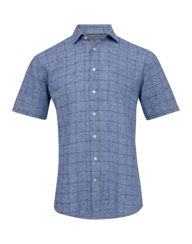 Thomas Regency s/s regular fit linen