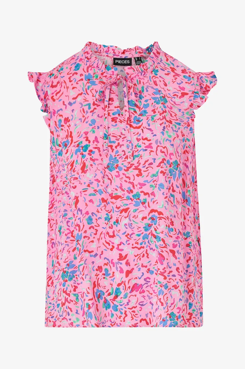 Pieces Bluse pcArine SL Top BC - Rosa