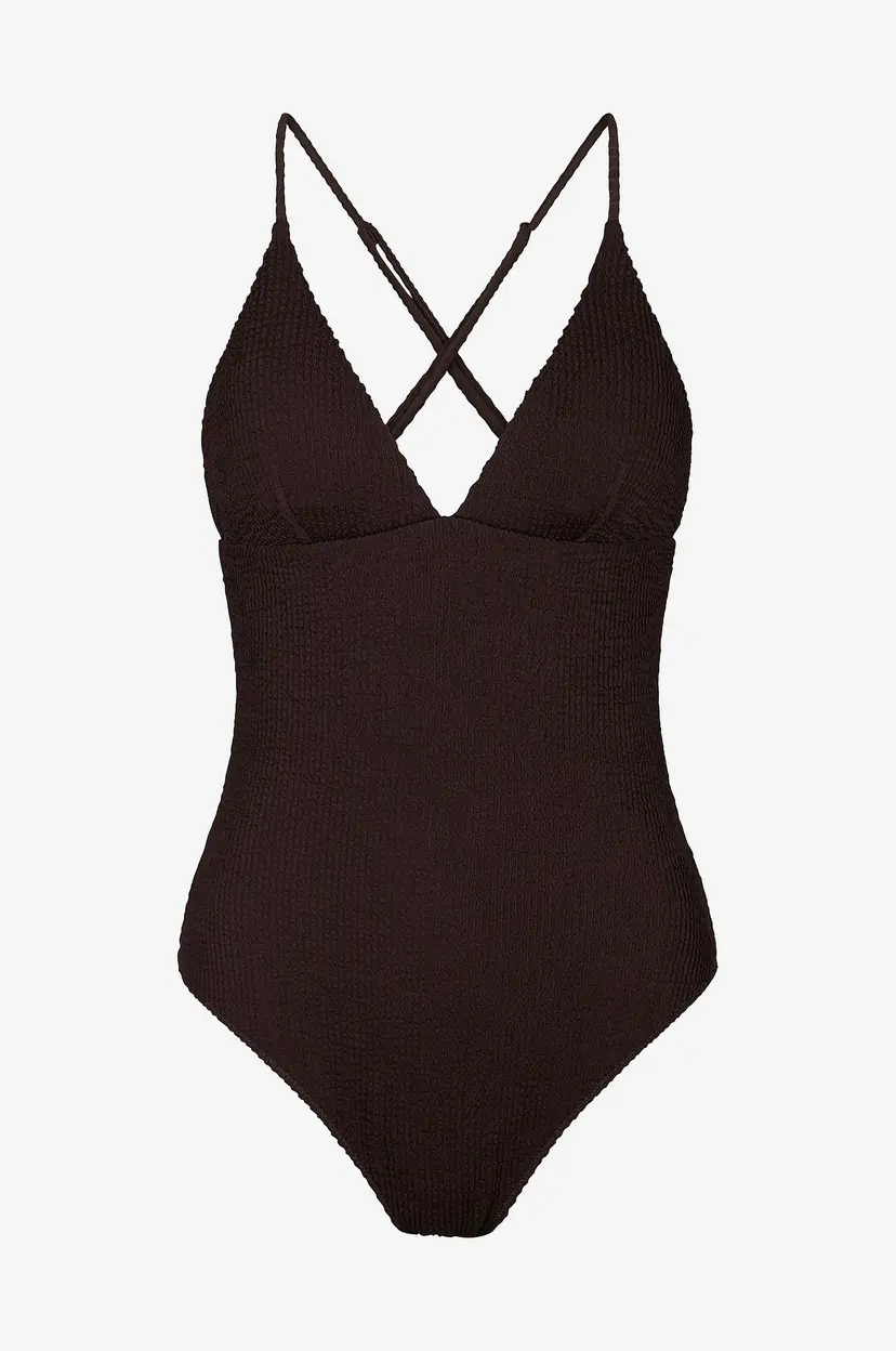 Neo Noir Badedrakt Skin Sand Crepe Swimsuit - Brun
