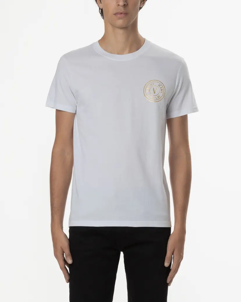 Versace Jeans Couture Versace Jeans Couture 77GAHT00 White T-shirt
