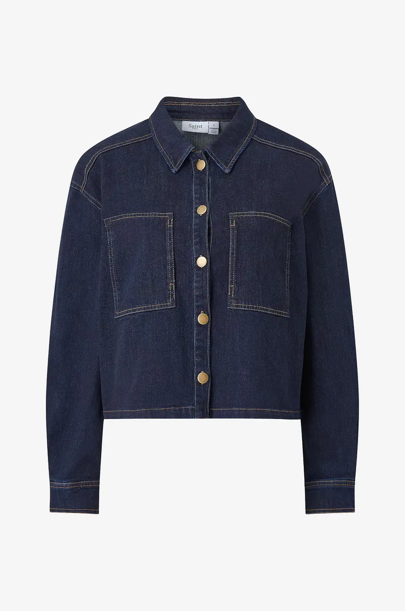 Saint Tropez Denimskjorte SambrinaSZ Shirt - Blå