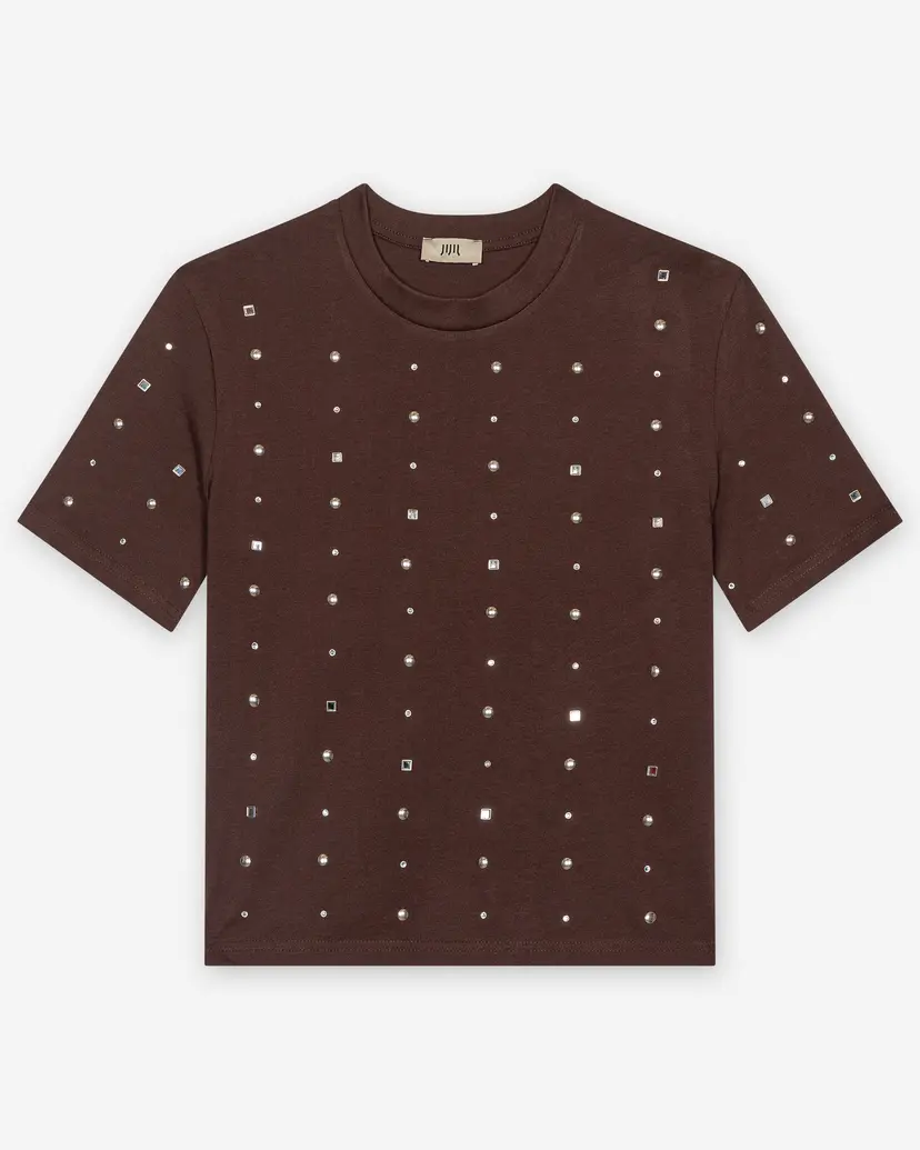 Jijil Jijil JPE26TS041 Brown T-shirt