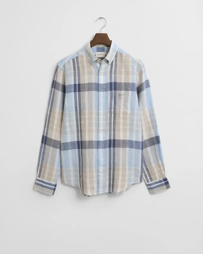 Gant REG LINEN MADRAS SHIRT