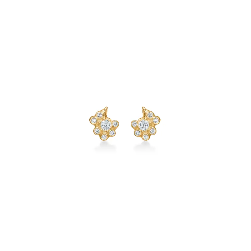 Studio Z Studio Z - Lace ørestikker i forgyldt med zirkonia, 5mm - 7217963