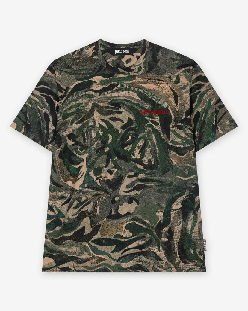 Just Cavalli Just Cavalli 79OAHE25 Green T-shirt