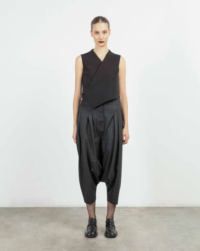 MLO Colete clássico cropped MLO P26I30010 Preto