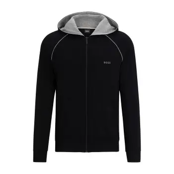 BOSS BOSS Mix and Match Hooded Jacket Svart bomull XX-Large Herre