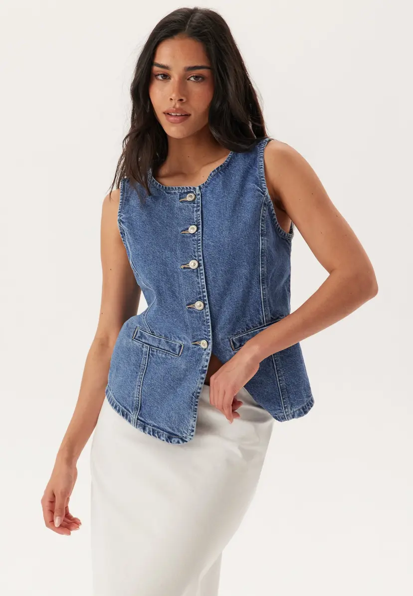 ONLY Onlgiulina S/L BUTTON VEST DNM
