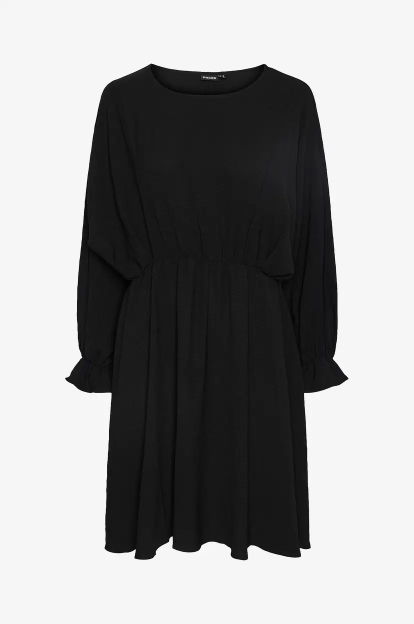 Pieces Kjole pcKlore LS O Neck Dress - Svart