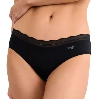 Sloggi Sloggi Truser 2P GO Blush Hipster Svart polyamid X-Small Dame