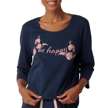 Triumph Triumph Lounge Me Cotton Top Mørkblå bomull 36 Dame