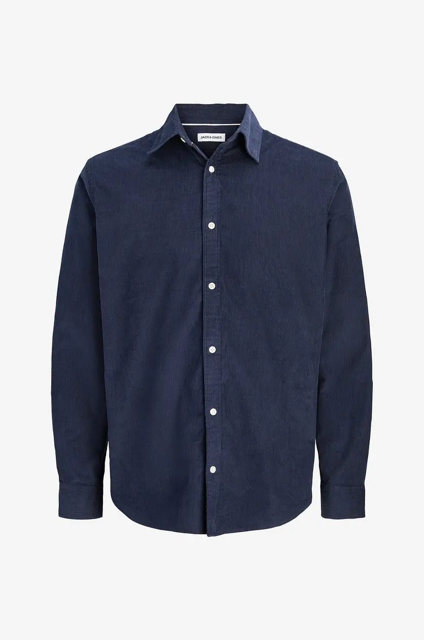 Jack & Jones Plus Manchester-skjorte  Jjefield Cord Shirt Ls Sn Pls - Blå