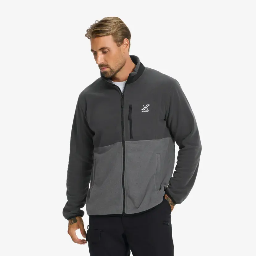RevolutionRace Woodland Fleece Jacket Herre Anthracite/Magnet
