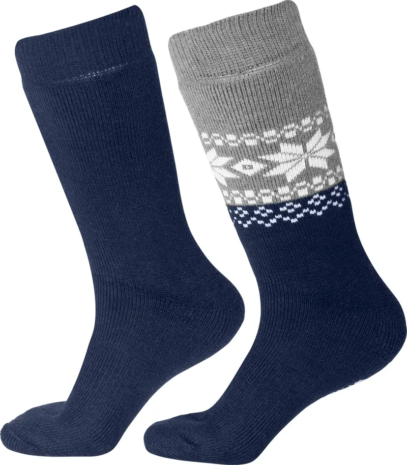 Gridarmor Gridarmor Unisex Alpacka Wool Heritage Socks 2-pack Navy Blazer