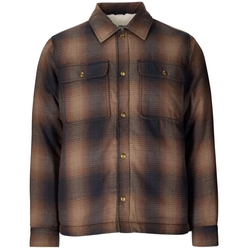 Marmot Marmot M's Ridgefield Sherpa Flannel Shirt Jacket Black