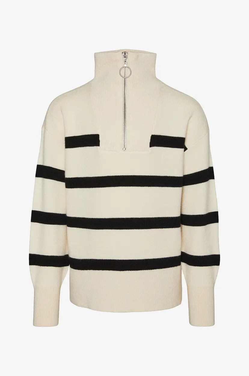 Vero Moda Girl Genser vmSaba LS Highneck Blouse GA Girl N - Beige
