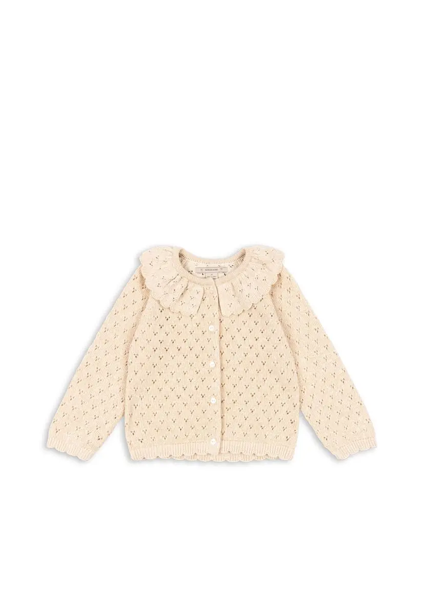 Konges Sløjd Konges Sløjd Holiday Knit Cardigan Smørkrem (92 / 2 år)