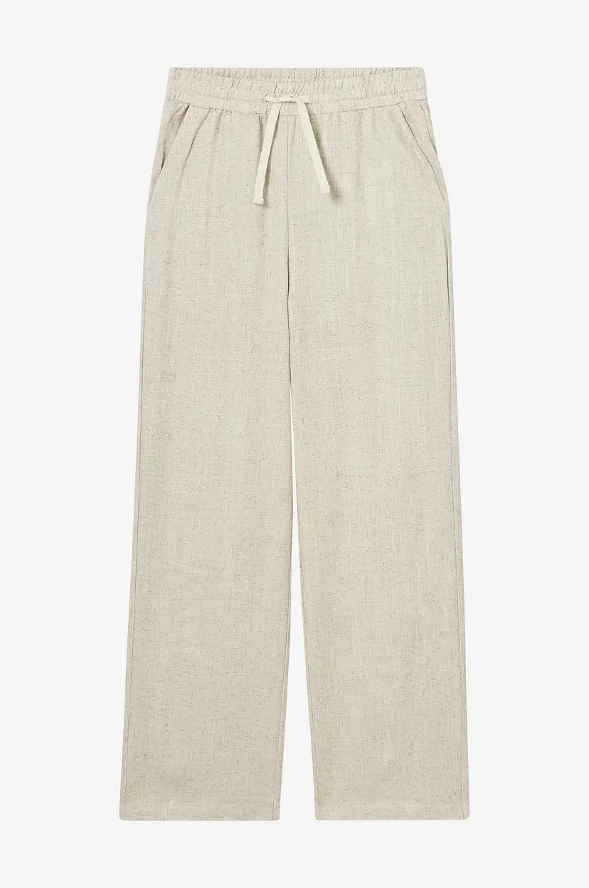 Grunt Bukser Allan Linen Pants - Beige