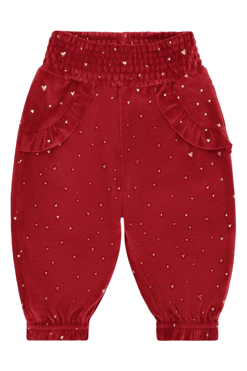 Hust and Claire Hust and Claire Trine Velourbukse Teaberry  Jente (68 / 6 mnd)