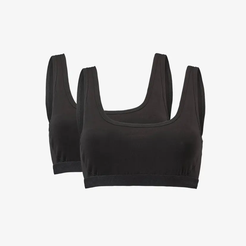 RevolutionRace 2-pack Ultimate Soft Bra Dame Black