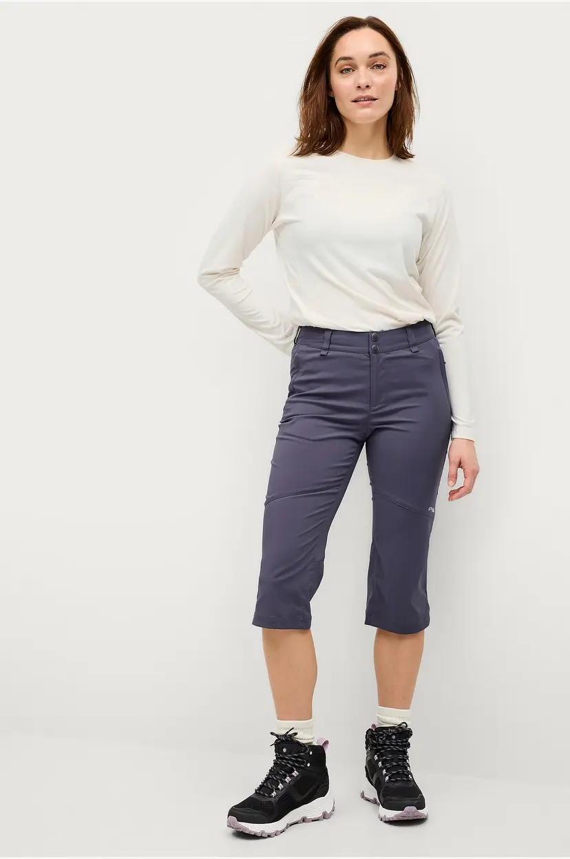 Áhkká Turbukser Lightweight Trekking Capri - Grå