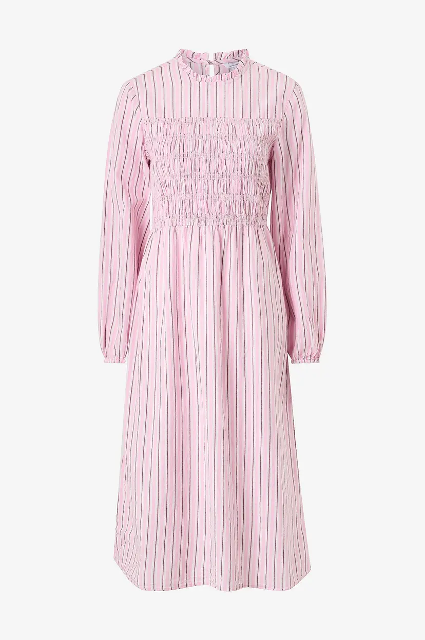 Bubbleroom Kjole Smock Cotton Dress - Rosa