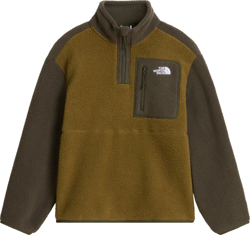 The North Face The North Face Teens' Yumiori 1/4 Zip Fleece Jacket Caraway Seed/New Taupe Green