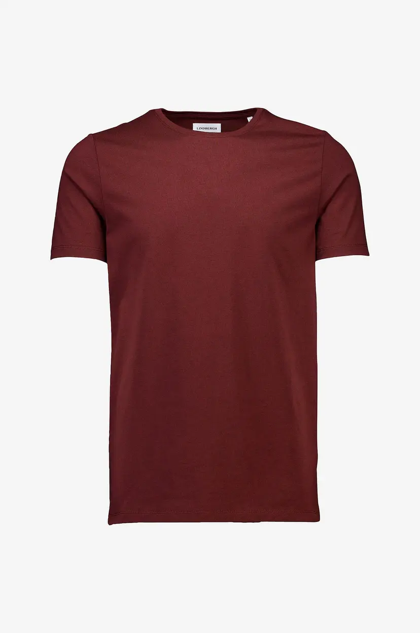 Lindbergh T-shirt Mouliné O-neck Tee S/S - Rød