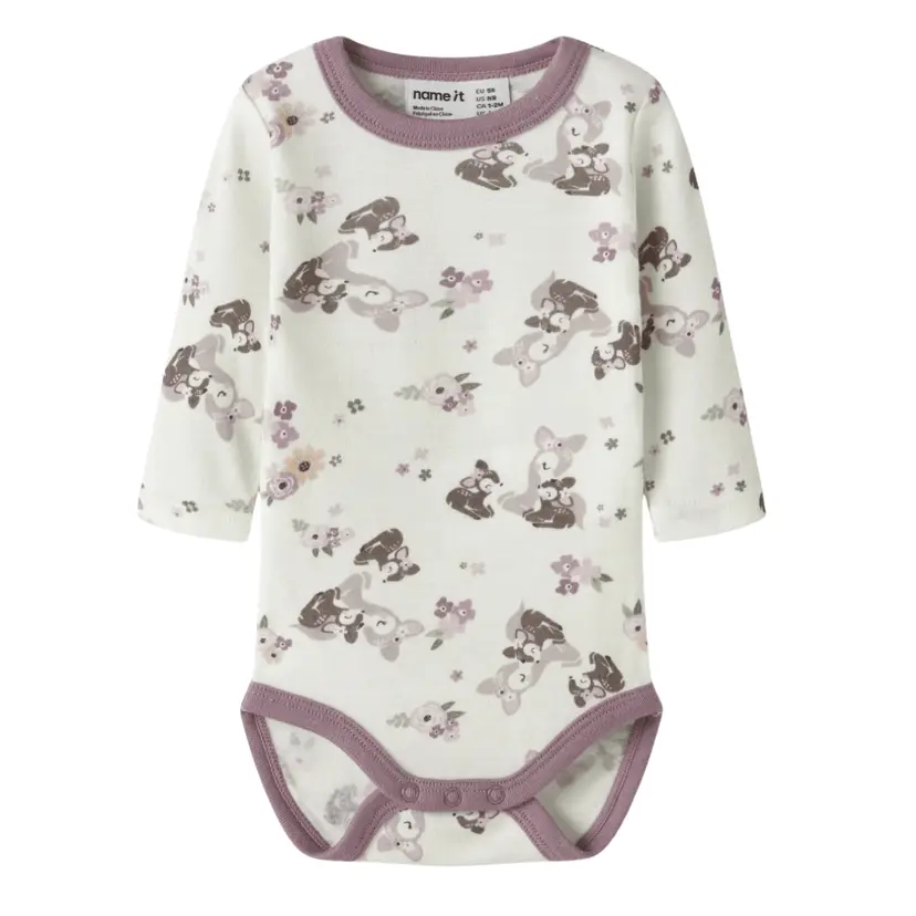NAME IT Name It - Ullbody Willit Snow White Bambi + Flowers