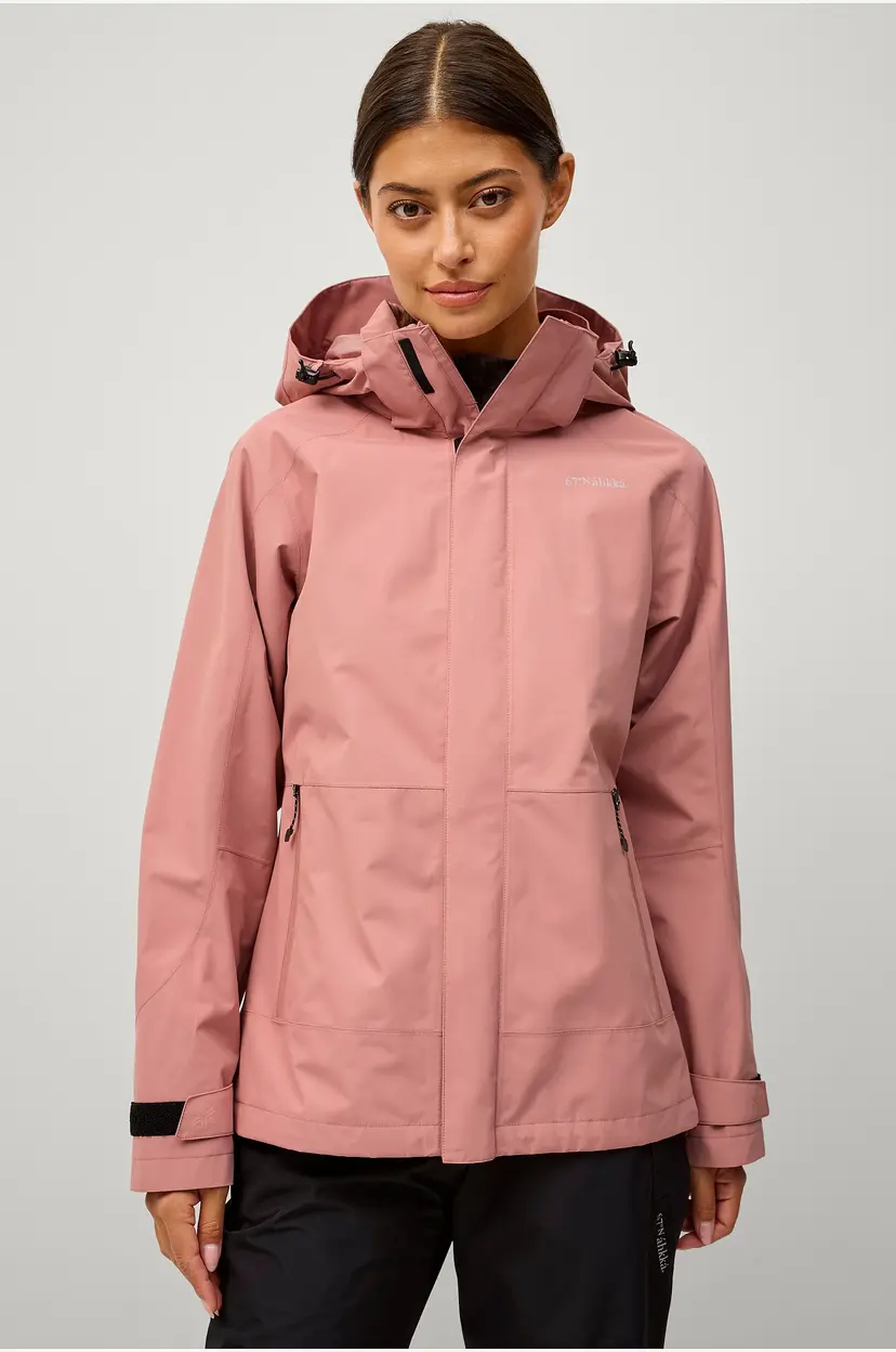 Áhkká Regnjakke Rain Jacket W - Rosa