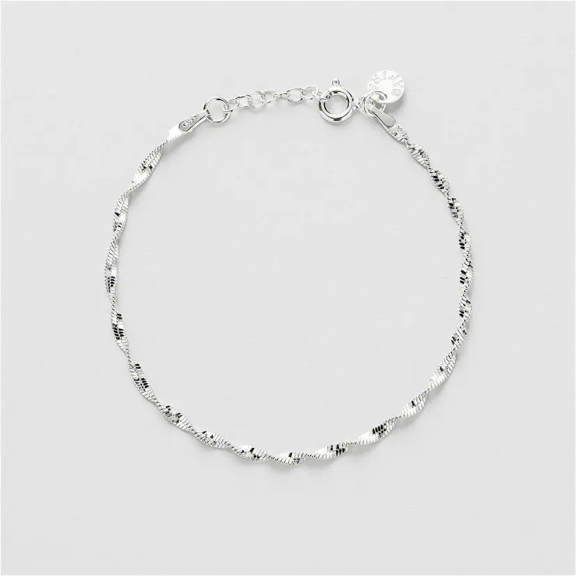 Safira Twisted Herringbone Armbånd