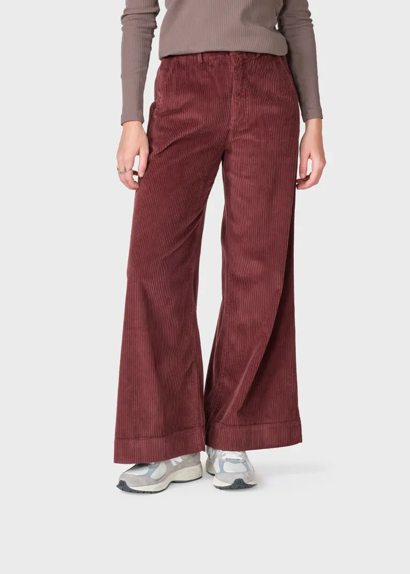 Klitmøller Collective ApS Lois cord pants - Burgundy