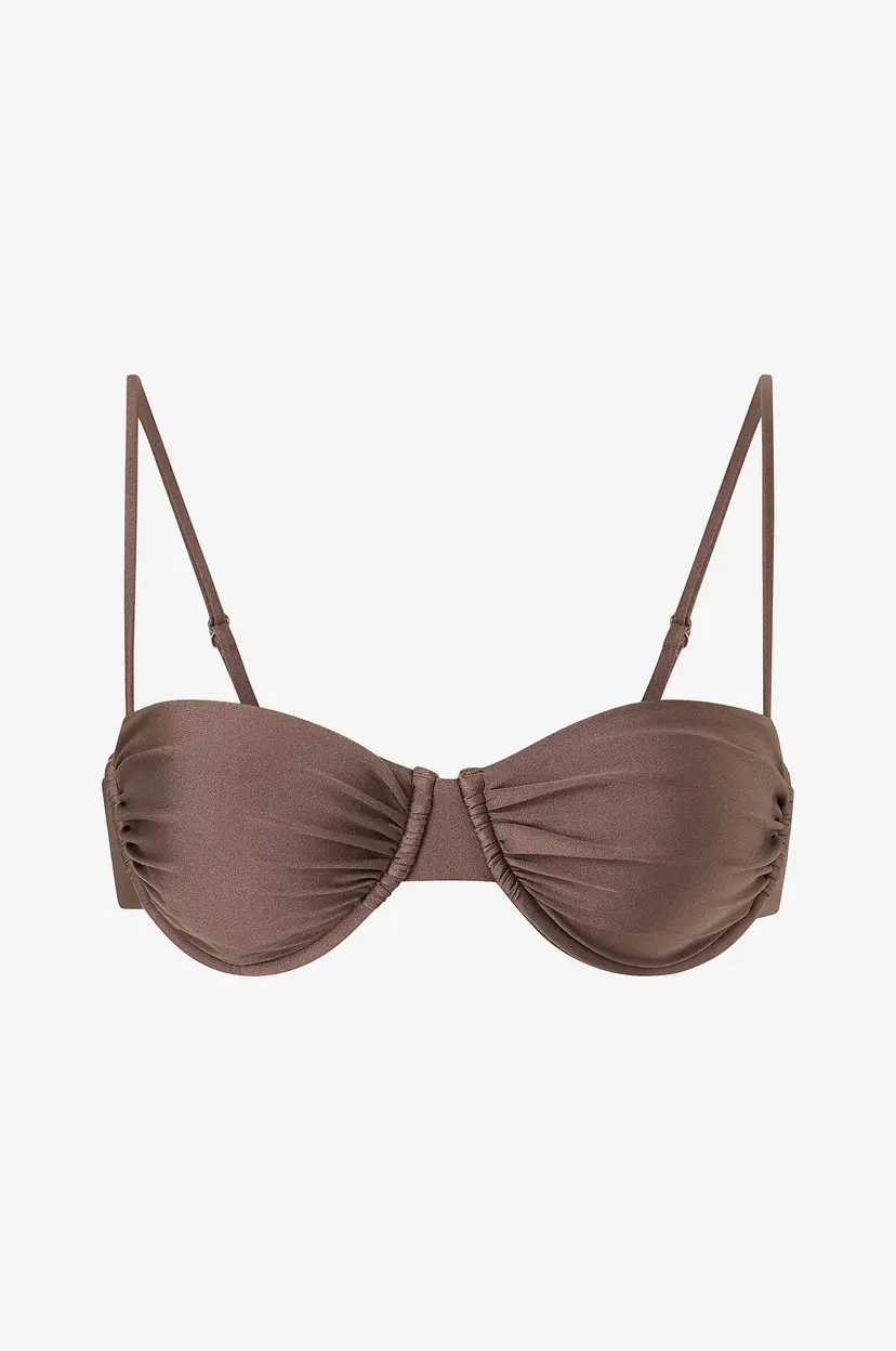 Drop of Mindfulness Bikini-BH Swim Ruched Bikini Top - Brun