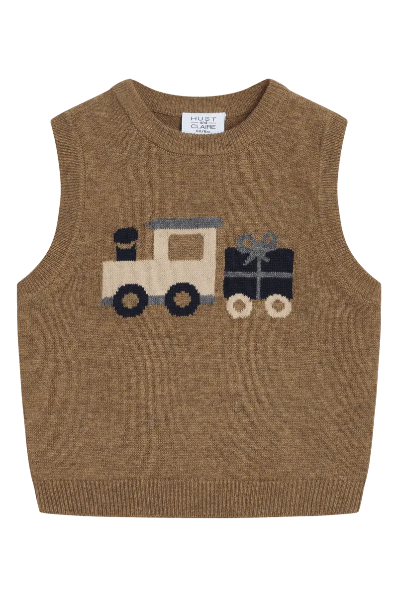 Hust and Claire Hust And Claire Perry Vest Coffee Melange (62 / 3 mnd)