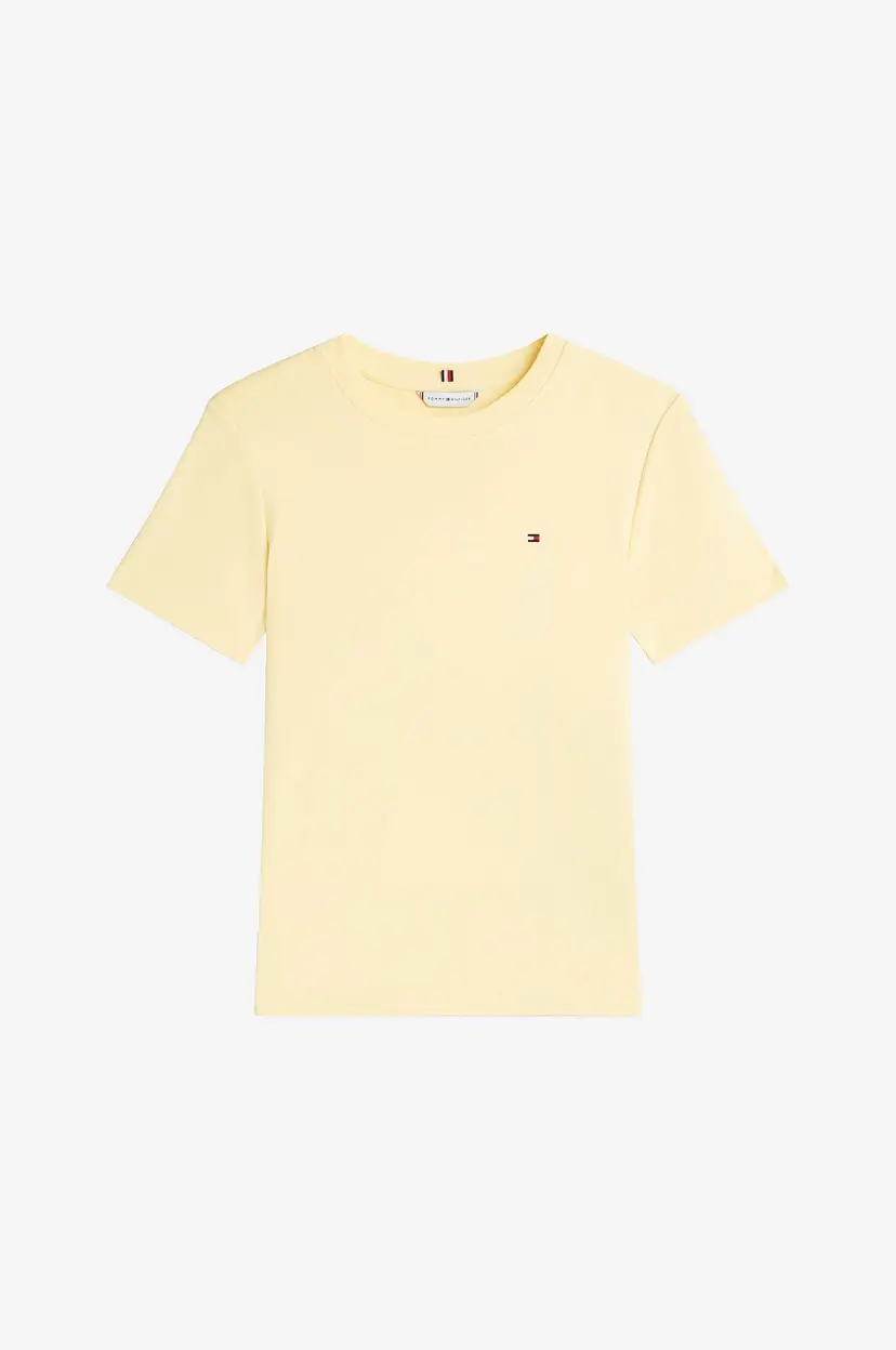 Tommy Hilfiger Topp Slim Cody C-nk SS - Gul